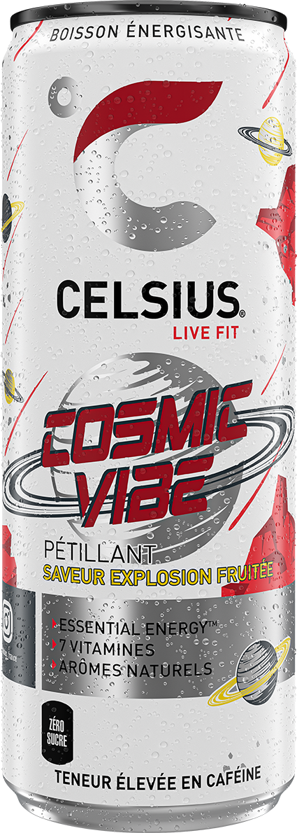 CELSIUS Cosmic Vibe™ Pétillante Can Label