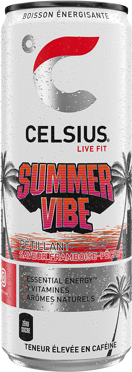 CELSIUS Summer Vibe™ Pétillante Can Label