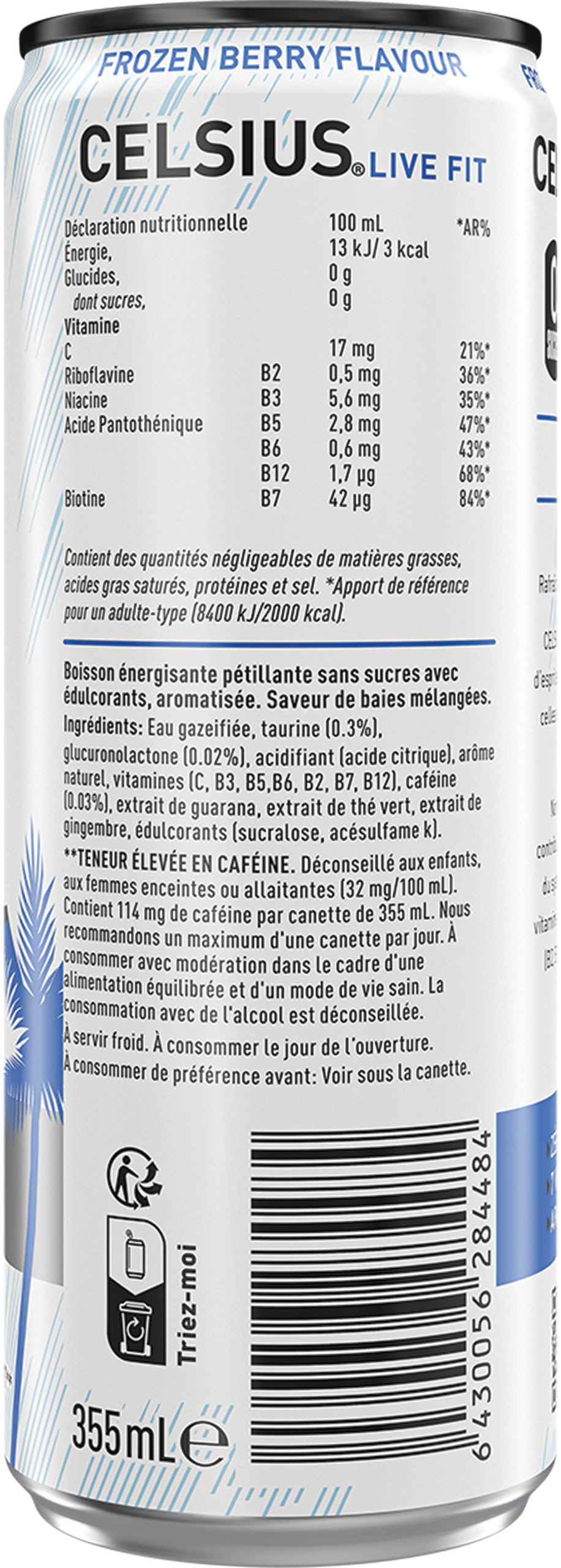 Arctic Vibe™ – Product's Back Label